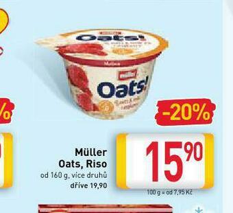 Billa Müller oats, riso nabídka