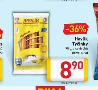 Billa Havlík tyčinky nabídka