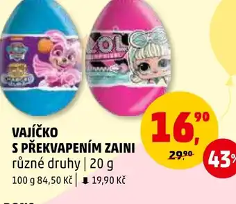 Penny Market VAJÍČKO S PŘEKVAPENÍM ZAINI nabídka