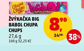 Penny Market ŽVÝKAČKA BIG BABOL CHUPA CHUPS nabídka