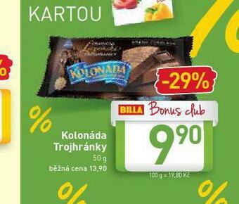 Billa Kolonáda trojhránky nabídka