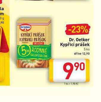Billa Dr. oetker kypřící prášek do pečiva nabídka