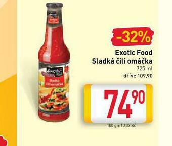 Billa Exotic food sladká chilli omáčka nabídka