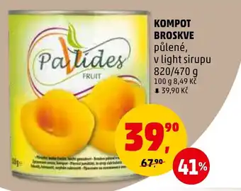 Penny Market KOMPOT BROSKVE nabídka