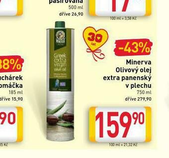 Billa Minerva olivový olej extra panenský v plechu nabídka