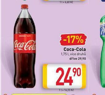 Billa Coca cola 1,75l nabídka