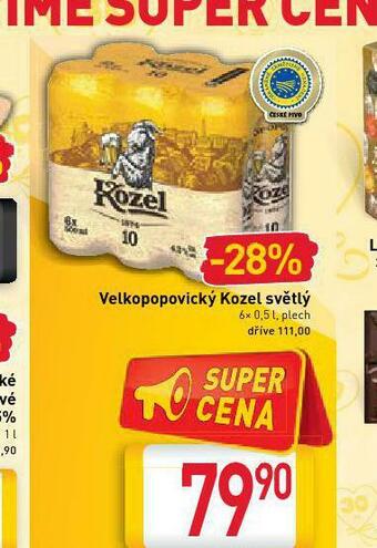Billa Pivo velkopopovický kozel nabídka