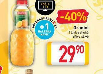 Billa Granini nabídka