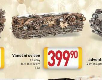 Billa Vánoční svícen nabídka