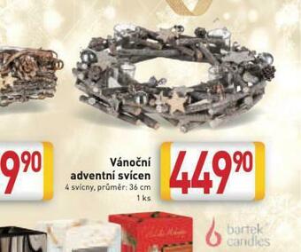Vánoční adventní svícen