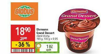 Globus Ehrmann grand dessert nabídka