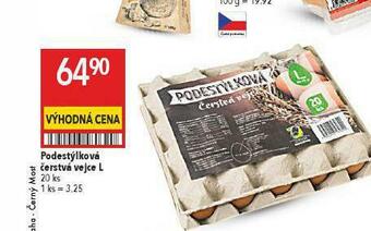 Globus Podestýlková čerstvá vejce l 20 ks nabídka