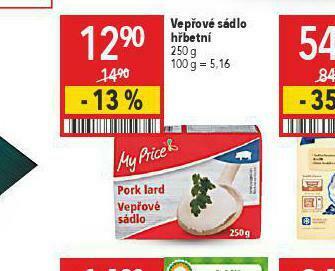 Globus Vepřové sádlo hřbetní nabídka