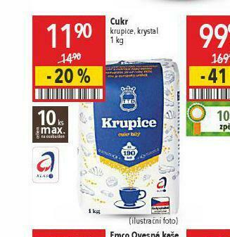 Globus Cukr krupice, krystal nabídka