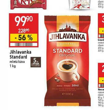 Globus Jihlavanka standard mletá káva nabídka