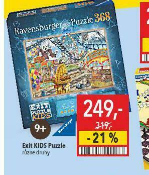 Globus Exit kids puzzle nabídka