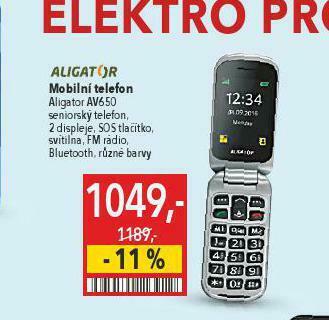 Globus Mobilní telefon aligator nabídka