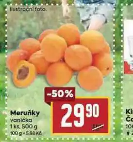 Billa Meruňky nabídka