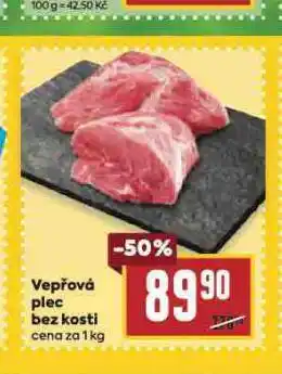 Billa Vepřová plec bez kosti nabídka