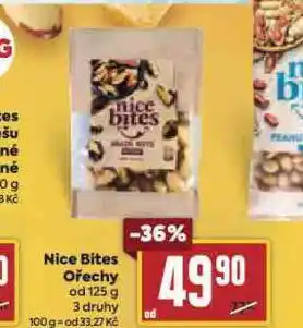 Billa Nice bites ořechy nabídka