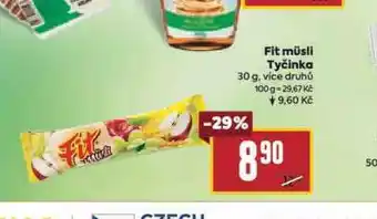 Billa Fit müsli tyčinka nabídka