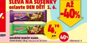 Penny Market Kukuřičné trubičky alaska nabídka