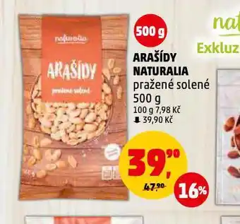 Penny Market Arašídy naturalia pražené solené nabídka