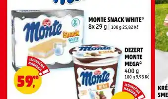 Penny Market Monte snack white nabídka