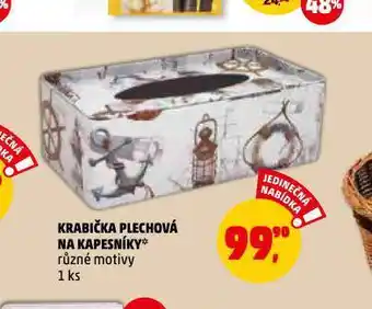 Penny Market Krabička plechová na kapesníky nabídka
