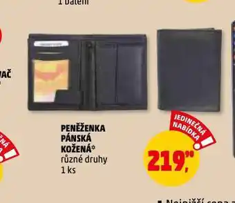 Penny Market Peněženka pánská kožená nabídka