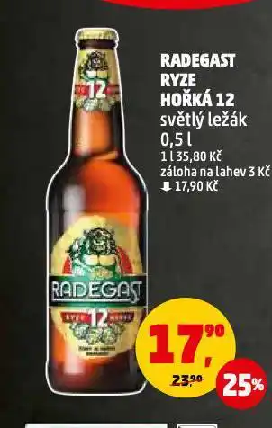 Penny Market Pivo radegast ryze hořká 12 nabídka