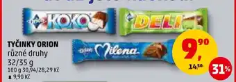Penny Market TYČINKY ORION nabídka