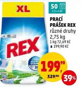 Penny Market PRACÍ PRÁŠEK REX nabídka