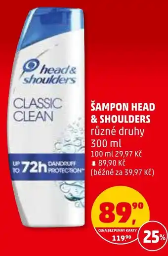 Penny Market ŠAMPON HEAD & SHOULDERS nabídka