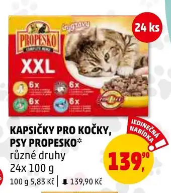 Penny Market KAPSIČKY PRO KOČKY, PSY PROPESKO nabídka