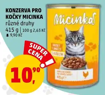 Penny Market KONZERVA PRO KOČKY MICINKA nabídka