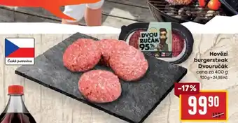 Billa Hovězí burgersteak Dvouručák nabídka