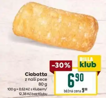 Billa Ciabatta nabídka