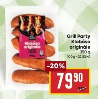 Billa Grill Party Klobása originále 350 g nabídka