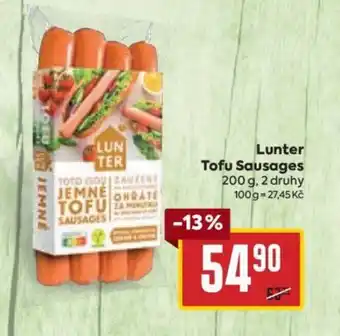 Billa Lunter Tofu Sausages nabídka