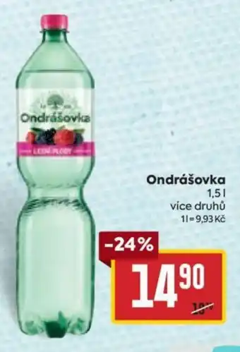 Billa Ondrášovka 1.5L nabídka