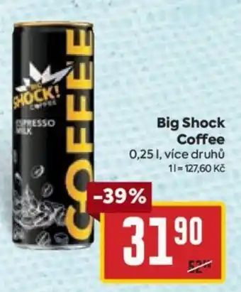 Billa Big Shock Coffee nabídka