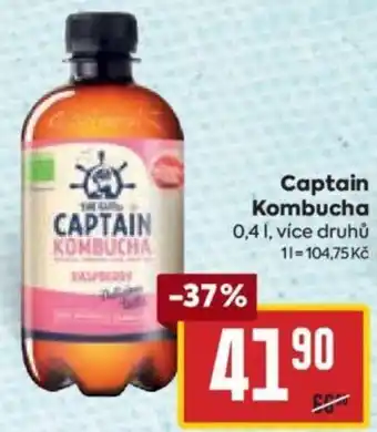 Billa Captain Kombucha nabídka