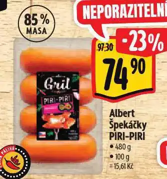 Albert Albert špekáčky piri-piri nabídka