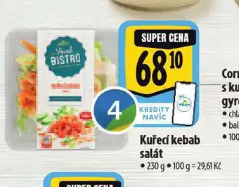 Albert Kuřecí kebab salát nabídka