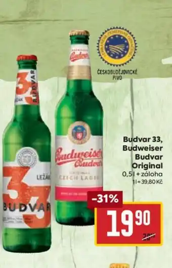 Billa Budvar 33, Budweiser Budvar Original 0,5L nabídka