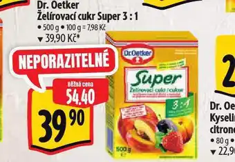 Albert Dr. oetker želírovací cukr super 3:1 nabídka