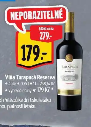 Albert Viňa tarapacá reserva nabídka