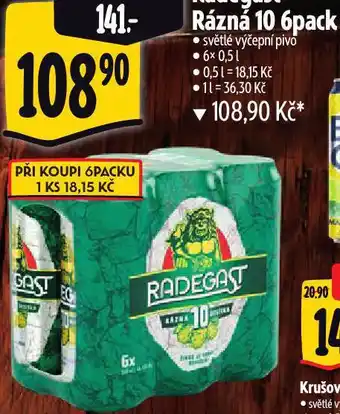 Albert Pivo radegast rázná 10 nabídka