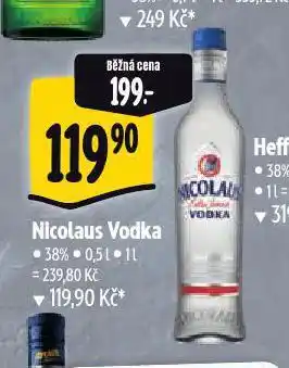 Albert Nicolaus vodka nabídka